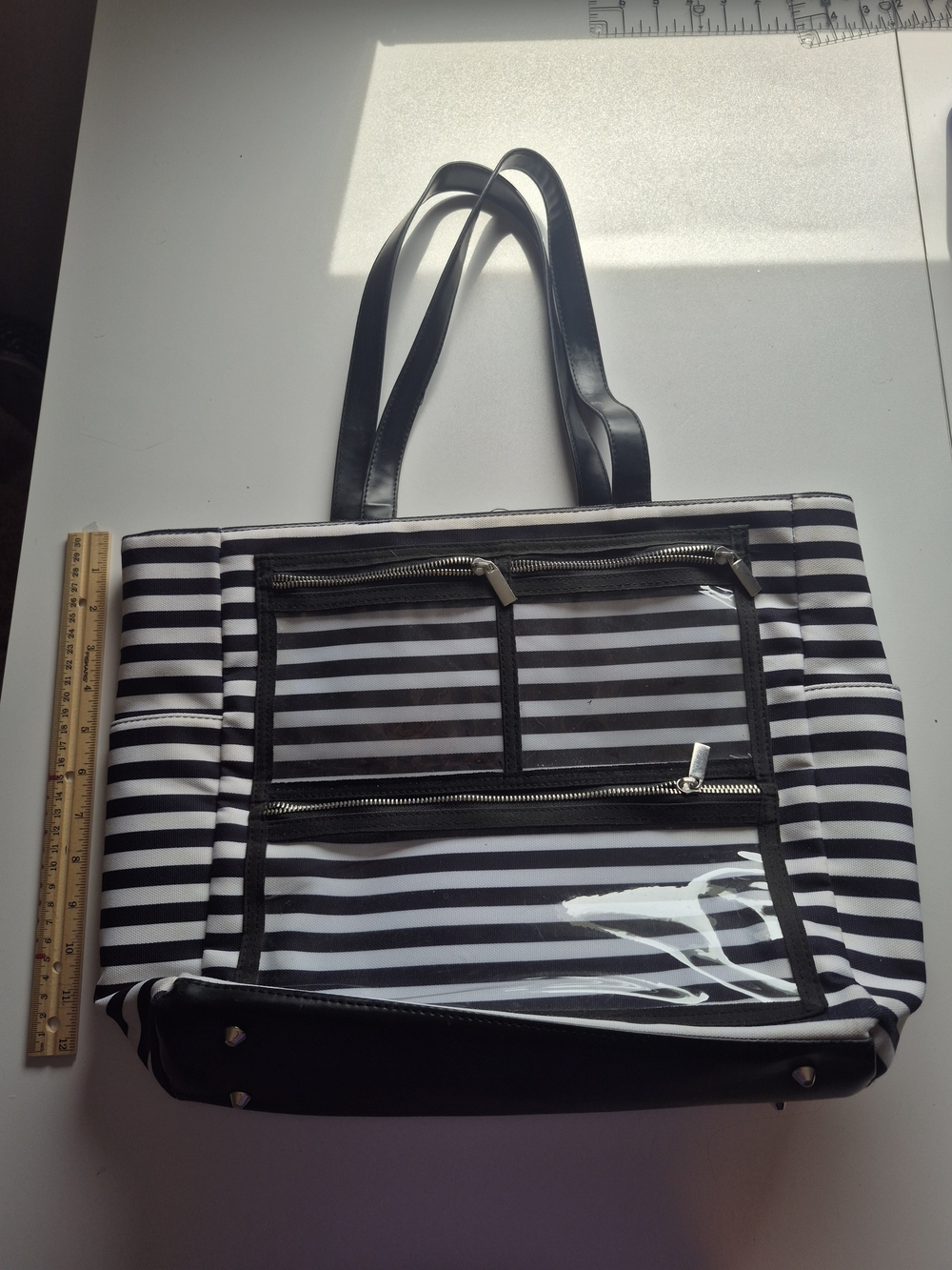 Black & White Striped Women’s Tote Bag